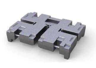 VGP vigtaplata 3000 KG RAL9007