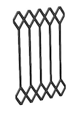 Balkongrill, handrið úr járni — ref YO