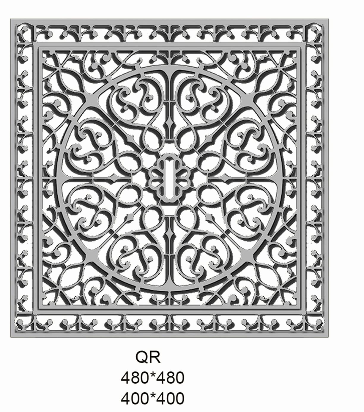 Göturgrindur úr járni QR