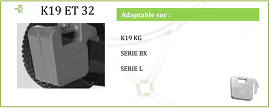 Þyngd micro-tractors Kubota 32 kg - K32