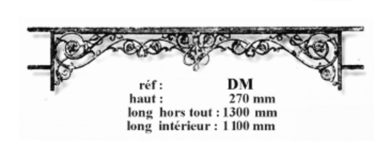 Gluggarstangur úr járni — ref DM