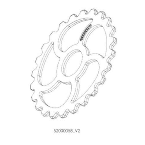 Croskill rúlla slétt tann Ø 520 - 52000058_V2